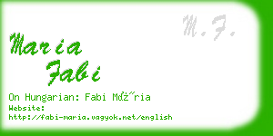 maria fabi business card